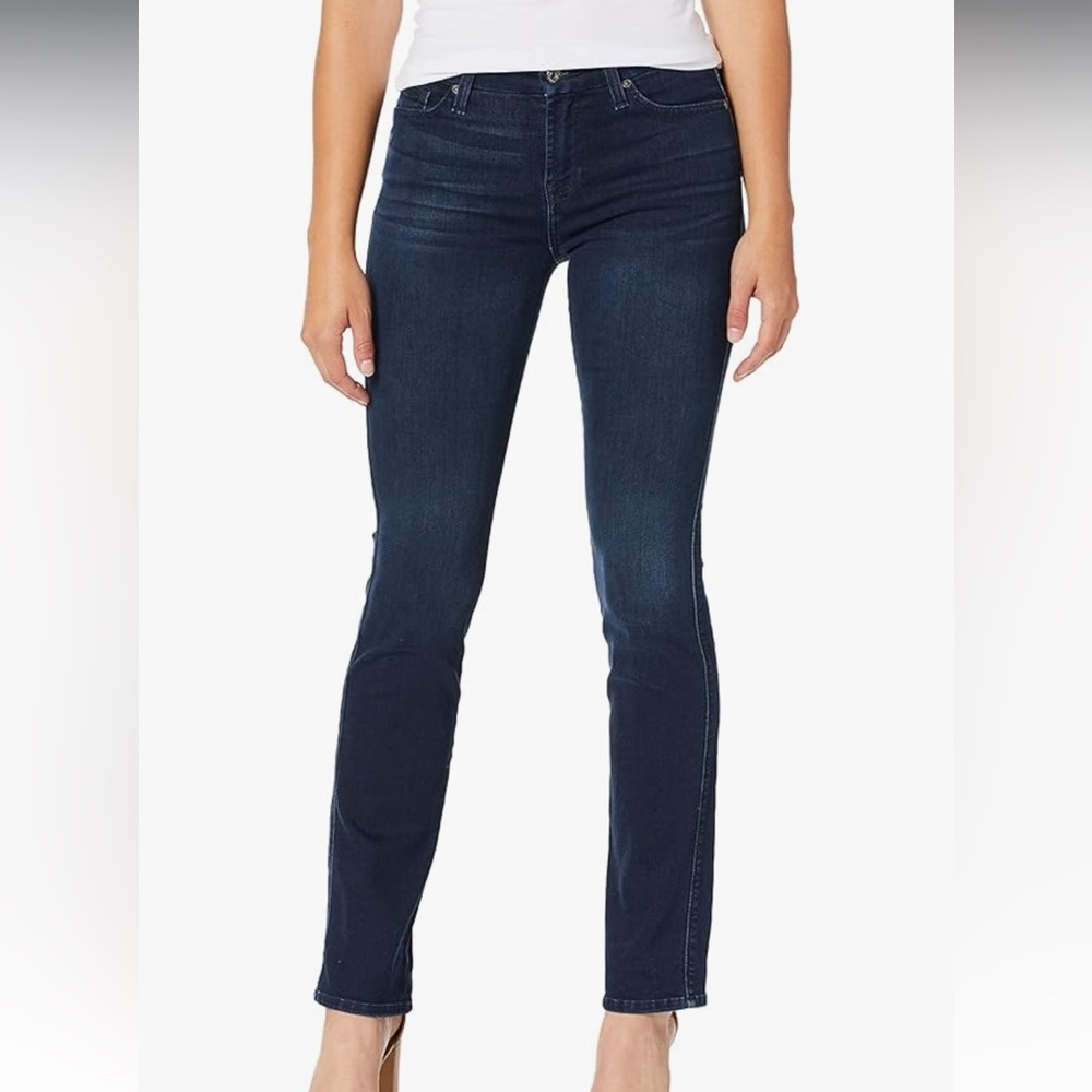 7 For All Mankind Women’s Dark Blue Kimmie Straight Leg Jeans Size 26